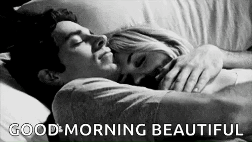 Morning Cuddle Kiss Couple
