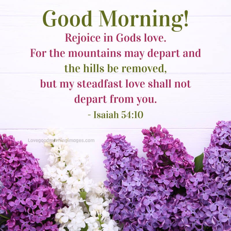 Rejoice In God's Love. 'for The Mountains May Depart