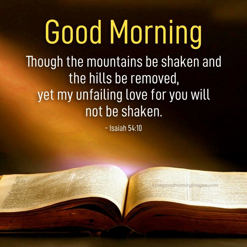 Good Morning Bible Verses About Gods Love Image