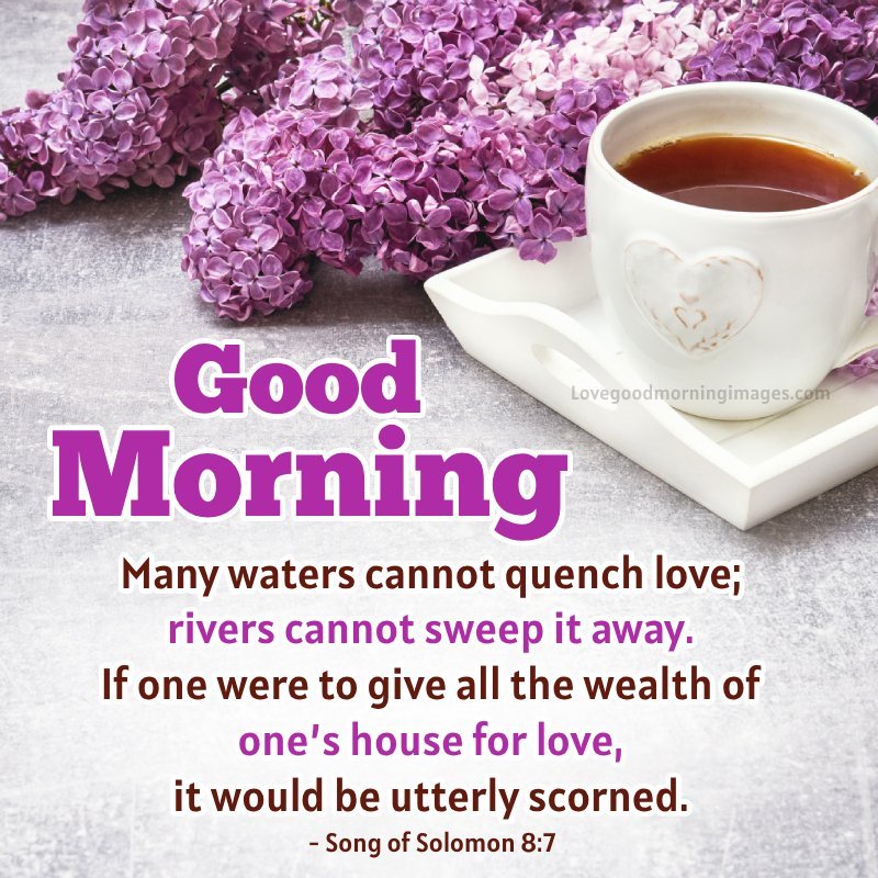 Good Morning Bible Verses About Love Photo
