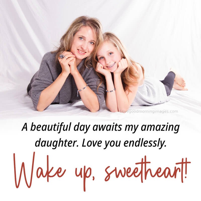 Good Morning Message For Daughter I Love You Image