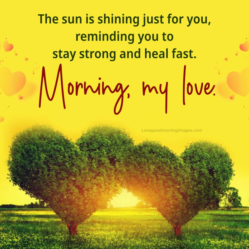Good Morning Get Well Soon Romantic Love Photos